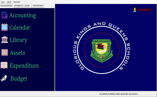 School Management and admin system images
